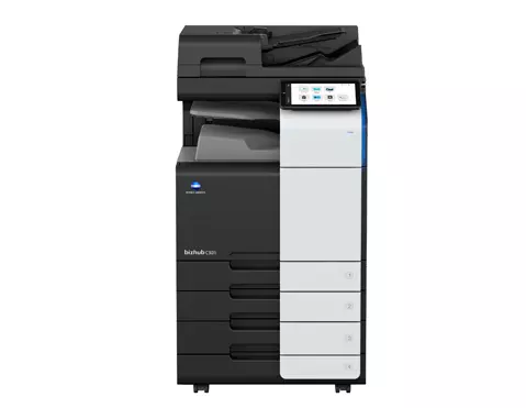 Multifunctionala color Konica Minolta A3 Bizhub C301i set cu DF-632, stand si toner